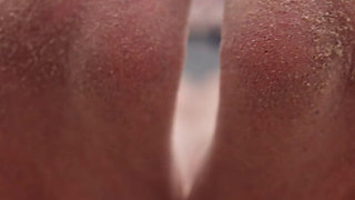 Worship My Feet on Public Beach and Get My Permission to Cum