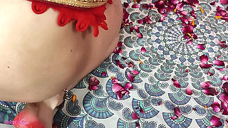 Hot Bride Make Honeymoon Best! She Was Nude on Rose Petals, Both Married Full Exsited for Hard Fucking Video