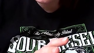 Cute curly brunette solo webcam masturbation