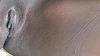 Ebony Masturbate Her Small Pink Pussy