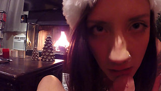 POV New Year's sex with hot babe Sophia Grace