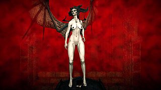 Lilith, Slim Succubus Dancing Hot In The Dungeon