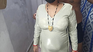 Horny Indian Stepmom with Lactating Big Boobs Having Sex with Stepson