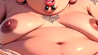Fat BBW with Hairy Pussy in Bondage - Extremely Horny