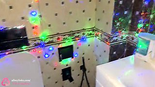 Russian POV Pissing Compilation: Close-Up Pussy & Dirty Pads in 4K - Xmas Golden Shower