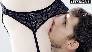 Emotional Kristof and Mia's lace lingerie smut