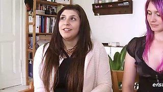 Pretty brunette teen 18 gets her humid cooch finger-tickled
