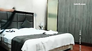 Cute amateur asian web cam girl playing with her toy