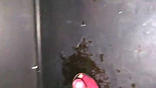 Gloryhole Cabin Blowjob - Amateur Latina Teen Sucks Stranger While Boyfriend Watches