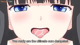 He gives her an aphrodisiac, secretly films her masturbating, threatens her, and then penetrates her and cums inside her.