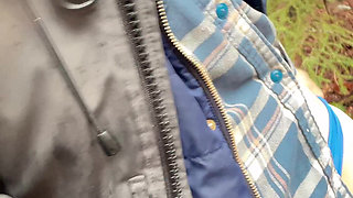 Pussy Pissing Water on the Rock