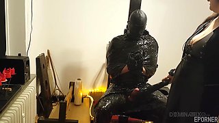 Bound beauty capitulates to daring domination with thrilling intimate passion