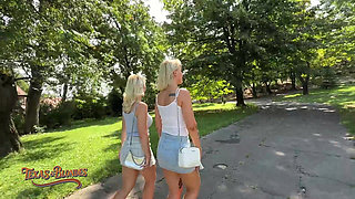 Mr. Texas Gets Park Blowjob Before Apartment Threesome Creampie!