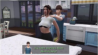 Milf Fucks With Stepson While Dad Watches - Ddsims With Car Toon