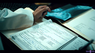 Lucy Mochi & Molly Little Parasited - Sex Hungry Asian Babe Makes Blonde Nurse Into Her Prey