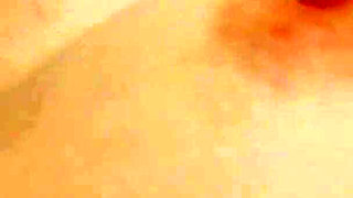 Skinny Brunette Babe Fingers Herself on Washing Machine to Climax