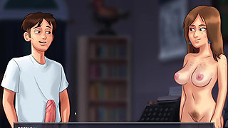 My French Teacher Seduces me in her office in college in Summertime Saga xxx (All chars 18+)