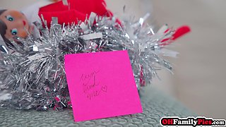 Stepsister surprised big knob stepbro