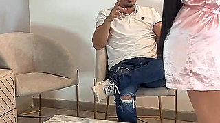 I Fuck My Husband with a Big Big Black Cock, He Almost Breaks My Pussy