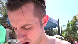 AuntJudysXXX - Busty MILF Keira Fucks the Pool Boy