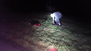 I Strip and Jerk off Outside at Night