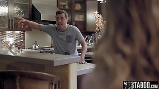 Masturbating teen babysitter gets fucked