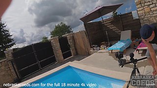 Sofie & Josie Pool Tease