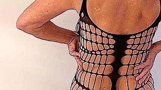 Martina West in a Sheer, Sexy Bodysuit.
