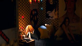 Kristen Stewart looking hot while swimming in the pool,