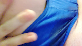 She Cummed in Blue Panties