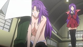 Teacher's big booty gets a nasty blowjob in her sexy hose and uniform
