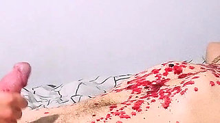 Cute Tied-up Boy Gets Decorated with Hot Candle Wax for Christmas by His Loving Mistress!