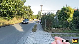 Hunt4k. delicious una fairy is not too innocent and showed her knockers and cunny in public