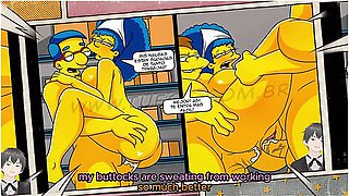 Marge Simpson - [eng Sub] The Simpsons: Marge Becomes Milhouse And Nelsons Personal Whore