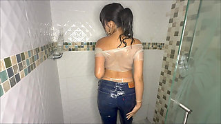 Playing in the Shower
