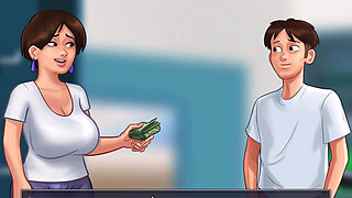 Summertime Saga - Debbie gave me a handjob