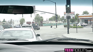TEENFIDELITY Jill Kassidy Has Car Trouble and Gets A Ride On Dick