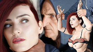 Beautiful Redhead MILF Fucked by a Horny Oldman