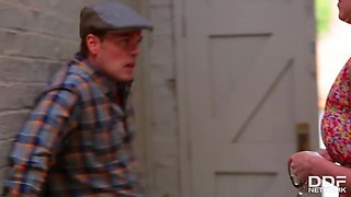 Brits Gone Wild: Gardener Fucks Busty Maid in Bedroom