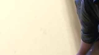 Humiliating chaining masked girl