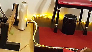 Lave in Leather Sack Part 1 - MILF Domina Teases Bound Cock Edging Denial BDSM