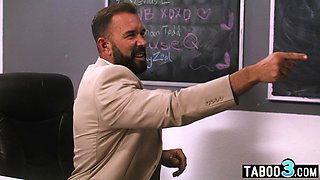 Latina and GF had to satysfy a teacher