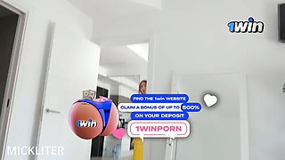 My horny roommate dries my balls perfectly