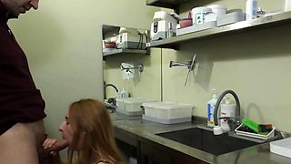 Russian Teen Nurse Loves Big Cocks at Work