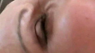 Horny Brunette Masturbates with Dildo in the Kitchen