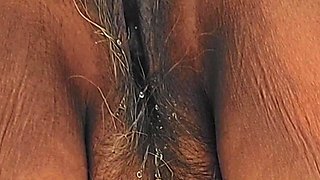 My Hairy Pussy Got Very Wet Peeing in the Desert