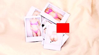 Amateur Jasmin stripping panties and masturbating