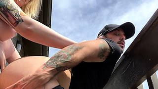 Naughty blonde femdom fetish hottie rams ass with strapon