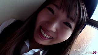 Japanese Teen with Big natural Tits seduce to First Time Uncensored Amateur POV Fuck by Classmate