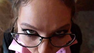 Step mom asked, don't cum on her face. Huge facial - messy